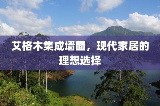 艾格木集成墙面，现代家居的理想选择