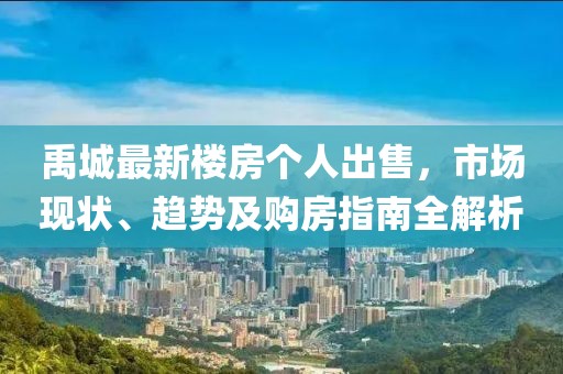 禹城最新楼房个人出售，市场现状、趋势及购房指南全解析