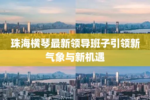 珠海横琴最新领导班子引领新气象与新机遇