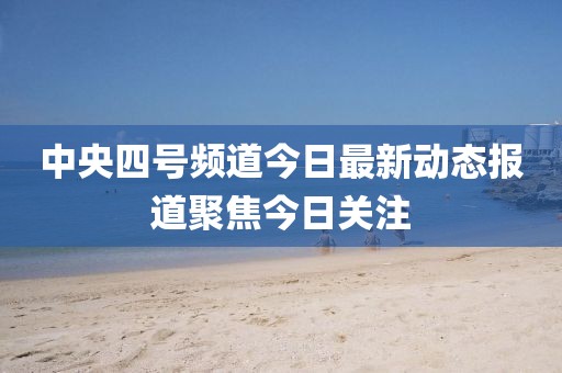 中央四号频道今日最新动态报道聚焦今日关注