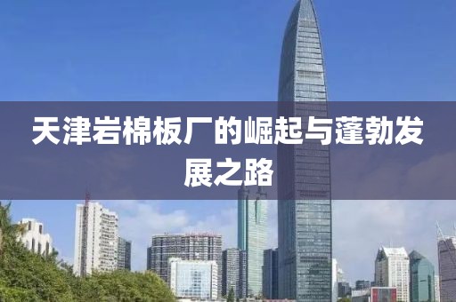 天津岩棉板厂的崛起与蓬勃发展之路