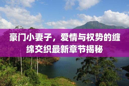 豪门小妻子，爱情与权势的缠绵交织最新章节揭秘