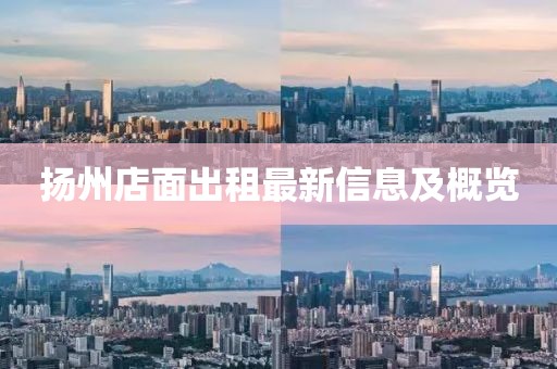 扬州店面出租最新信息及概览