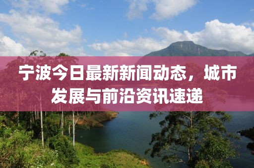 宁波今日最新新闻动态，城市发展与前沿资讯速递