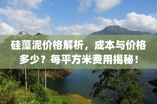硅藻泥价格解析，成本与价格多少？每平方米费用揭秘！