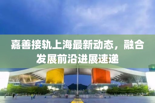 嘉善接轨上海最新动态，融合发展前沿进展速递