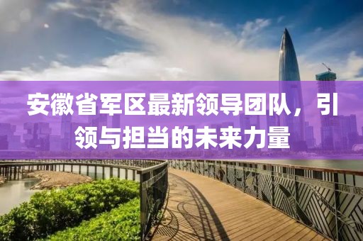 安徽省军区最新领导团队，引领与担当的未来力量