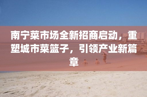 南宁菜市场全新招商启动，重塑城市菜篮子，引领产业新篇章