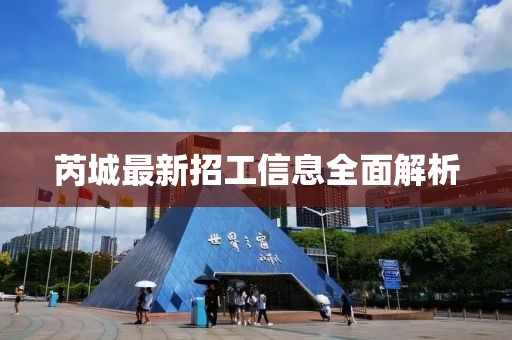 芮城最新招工信息全面解析