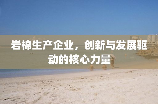 岩棉生产企业，创新与发展驱动的核心力量