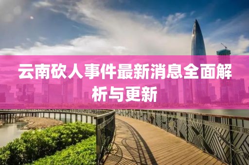 云南砍人事件最新消息全面解析与更新