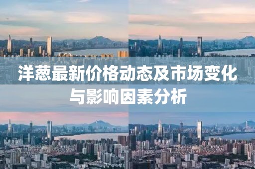 洋葱最新价格动态及市场变化与影响因素分析