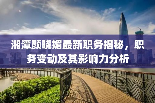 湘潭颜晓媚最新职务揭秘，职务变动及其影响力分析