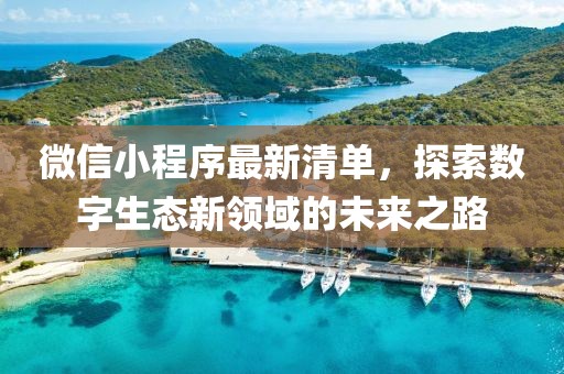 微信小程序最新清单，探索数字生态新领域的未来之路
