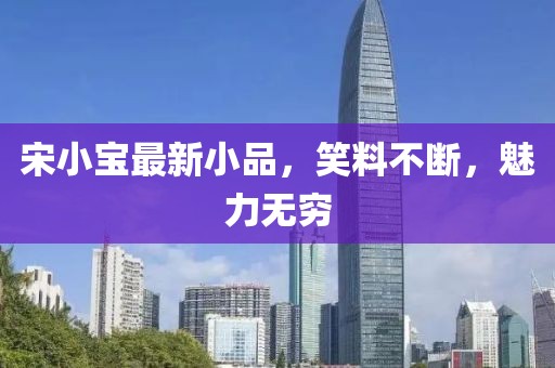 宋小宝最新小品，笑料不断，魅力无穷