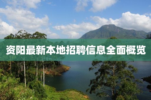 资阳最新本地招聘信息全面概览