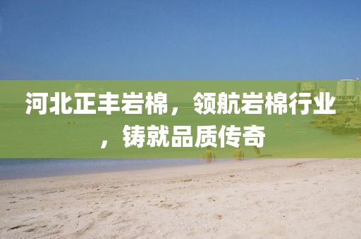 河北正丰岩棉，领航岩棉行业，铸就品质传奇