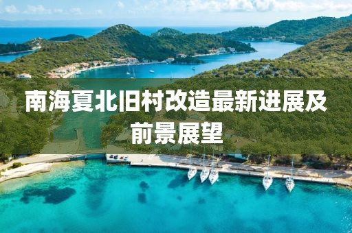 南海夏北旧村改造最新进展及前景展望