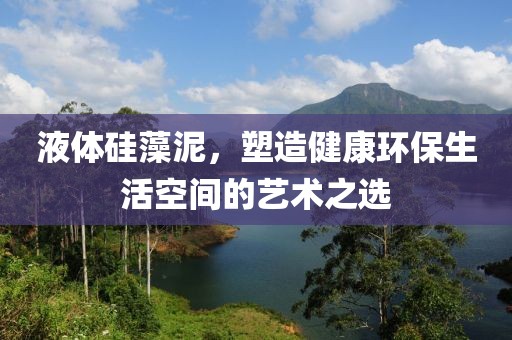 液体硅藻泥，塑造健康环保生活空间的艺术之选