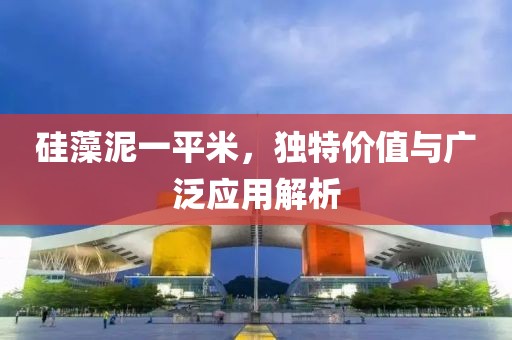 硅藻泥一平米，独特价值与广泛应用解析