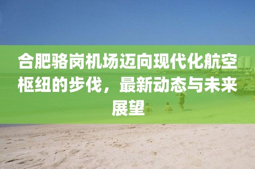 合肥骆岗机场迈向现代化航空枢纽的步伐，最新动态与未来展望