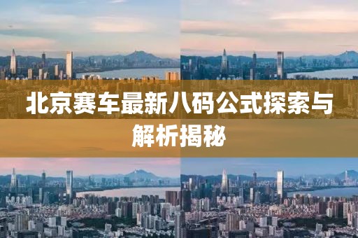 北京赛车最新八码公式探索与解析揭秘