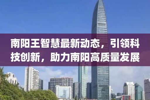 南阳王智慧最新动态，引领科技创新，助力南阳高质量发展