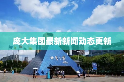 庞大集团最新新闻动态更新