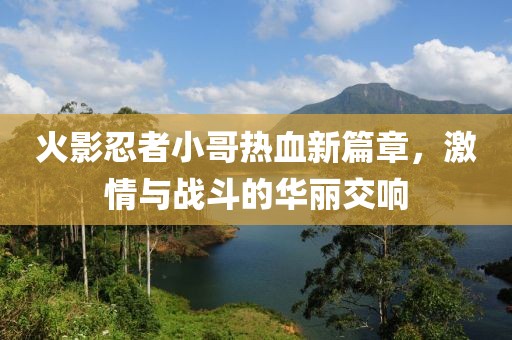 火影忍者小哥热血新篇章，激情与战斗的华丽交响