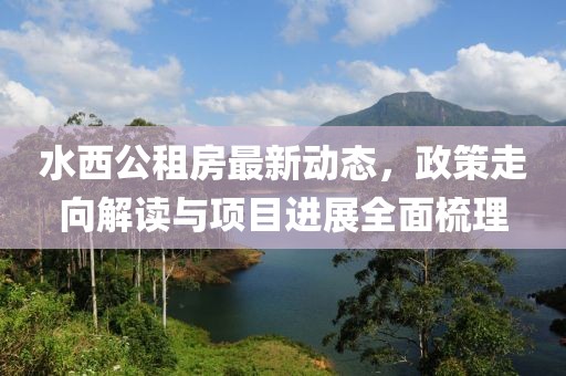 水西公租房最新动态，政策走向解读与项目进展全面梳理