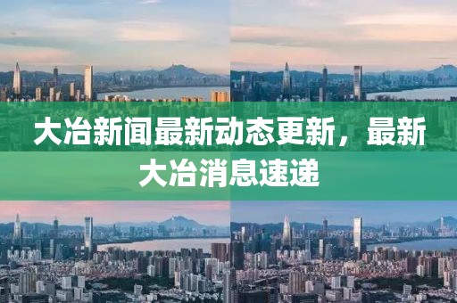 大冶新闻最新动态更新，最新大冶消息速递