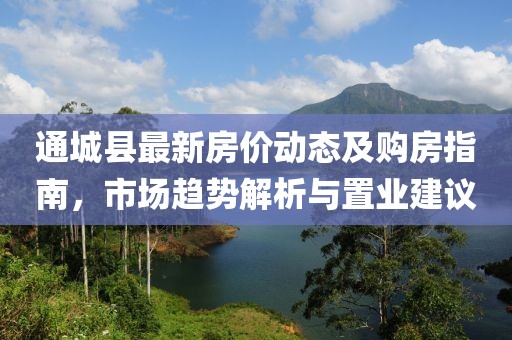 通城县最新房价动态及购房指南，市场趋势解析与置业建议