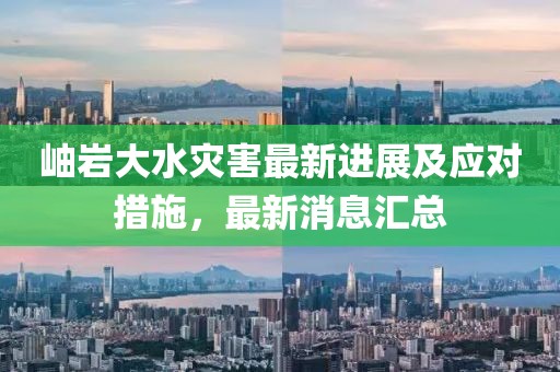 岫岩大水灾害最新进展及应对措施，最新消息汇总