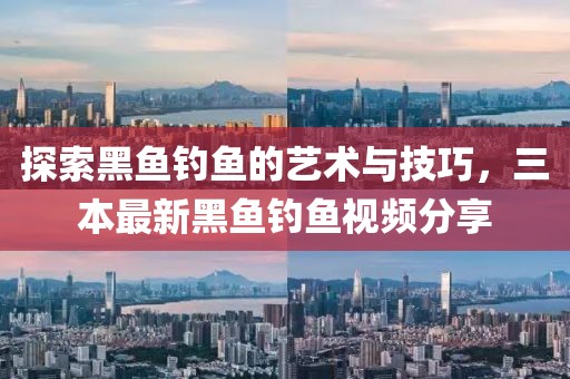 探索黑鱼钓鱼的艺术与技巧，三本最新黑鱼钓鱼视频分享