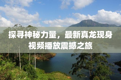 探寻神秘力量，最新真龙现身视频播放震撼之旅