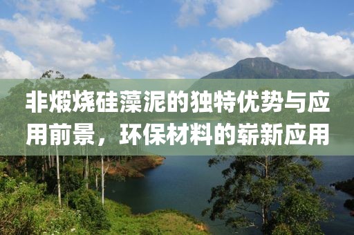 非煅烧硅藻泥的独特优势与应用前景，环保材料的崭新应用