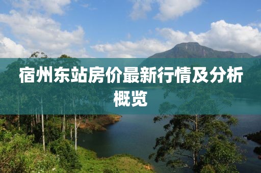 宿州东站房价最新行情及分析概览