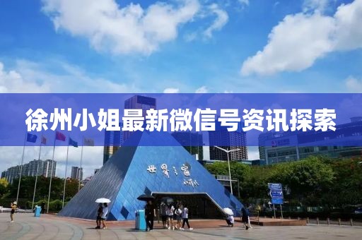 徐州小姐最新微信号资讯探索