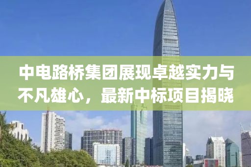 中电路桥集团展现卓越实力与不凡雄心，最新中标项目揭晓