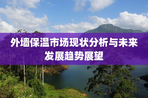 外墙保温市场现状分析与未来发展趋势展望