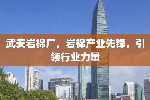 武安岩棉厂，岩棉产业先锋，引领行业力量