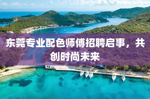 东莞专业配色师傅招聘启事，共创时尚未来