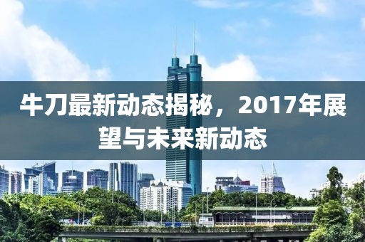 牛刀最新动态揭秘，2017年展望与未来新动态