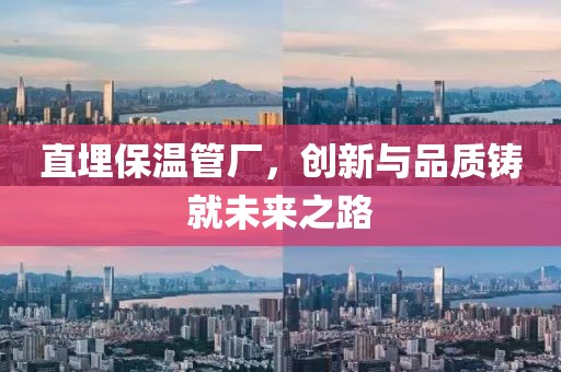 直埋保温管厂，创新与品质铸就未来之路