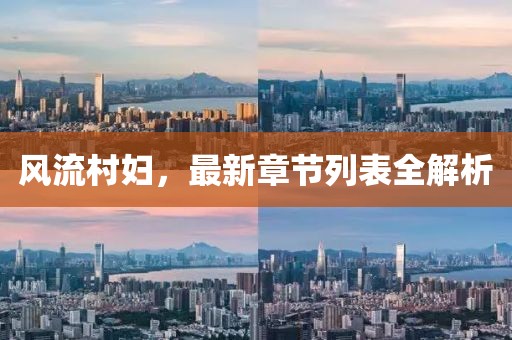 风流村妇，最新章节列表全解析