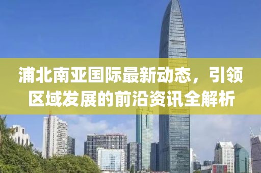 浦北南亚国际最新动态，引领区域发展的前沿资讯全解析