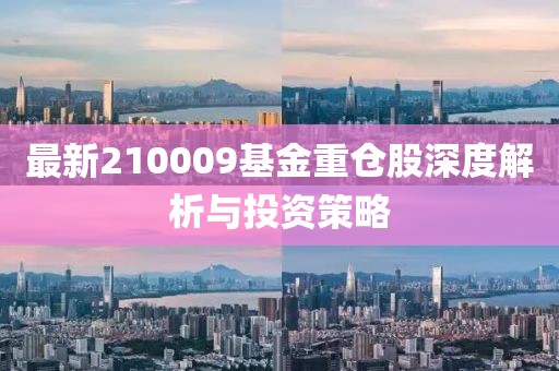 最新210009基金重仓股深度解析与投资策略