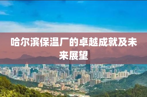 哈尔滨保温厂的卓越成就及未来展望