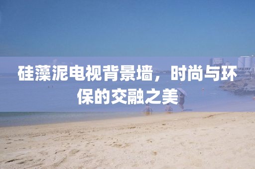 硅藻泥电视背景墙，时尚与环保的交融之美