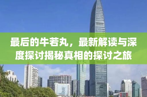 最后的牛若丸，最新解读与深度探讨揭秘真相的探讨之旅